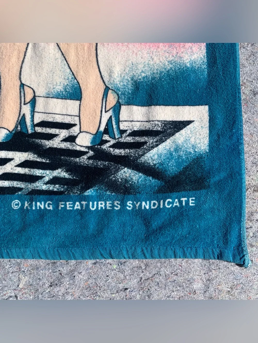 Vintage Jay Franco Betty Boop cotton terrycloth beach towel 60x29”